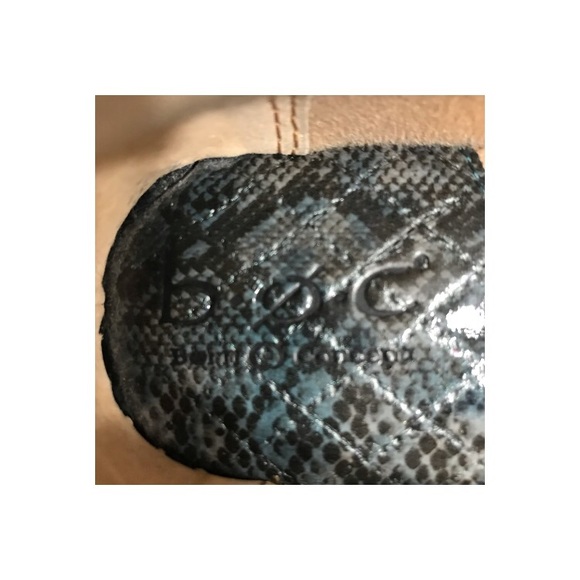 b.o.c. Born Concept Vegan Faux Snakeskin Clogs Size 9.5 - Picture 6 of 7